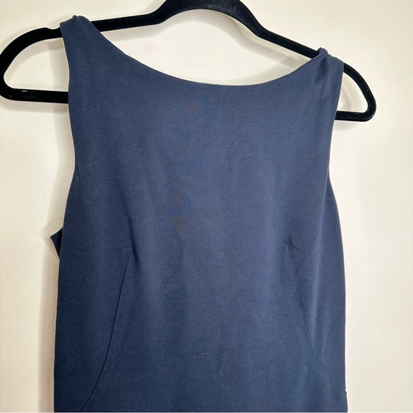 MM Lafleur Lydia Twist Strap Sheath Dress in Navy Blue - Picture 3 of 9